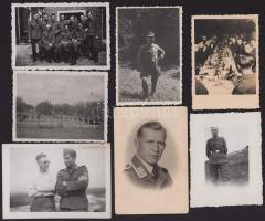 cca 1939-1945 Német katonai fotók, 7 db, közte katonai temető a "Karkovi úton" (Harkiv, Uk...