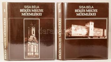Sisa Béla: Békés megye műemlékei I-II. Békéscsaba, 1981. Kiadói egészvászon kötés, papír védőborítóv...