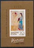 1981 Festmények XIX. - Picasso vágott blokk (10.000)