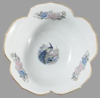 Tozan, japán porcelán tálka, Matricás, jelzett, hibátlan d: 16 cm + tányér d: 18 cm