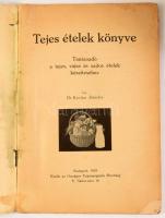 Kovács Józsefné: Tejes ételek könyve. Tanácsadó a tejes, vajas és sajtos ételek készítéséhez. Kiadja...