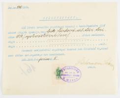 ca 1880-1940 Vegyes judaika témájú családi okmányok kikeresztelkedés, bizonyítványok, stb. több zsid...