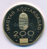 2000. 200Ft Cu-Zn "2000. évforduló / Rodin: a Gondolkodó, a Naprendszer" kapszulában T:PP
...