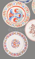 6 db Gránit és Alföldi magyaros mintájú porcelán fali dísztányér, matricás, jelzett, hibátlan d: 18-...
