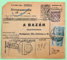 Postautalványok, utánvételi lapok és csomagszállítók gyűjteménye 1875-1923 17 + 6 + 15 összesen 38 d...