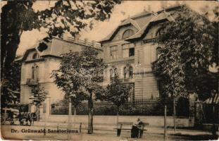 Budapest VII. Dr. Grünwald szanatóriuma, női magángyógyintézet. Grünwald Mór (1851-1912) zsidó szárm...
