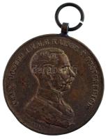 1914. "Ferenc József Bronz Vitézségi Érem" bronz kitüntetés mellszalag nélkül. Szign.: Tau...