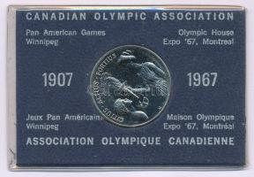 Kanada 1967. "Kanadai Olimpiai Szövetség" Ni emlékérem eredeti csomagolásban T:PP Canada 1...