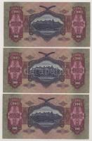 1930. 100P (7x) ebből 6db sorszámkövető és 1db egyugrású bankjegy "E 629 000164 - E 629 000171&...