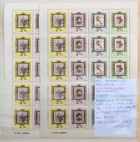 Lemezhibák, nyomási eltérések, érdekességek 1962-1964, sok száz bélyeg nagyalakú csavaros Schaubek b...