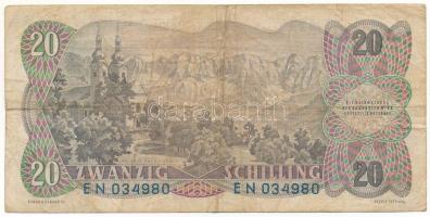 Ausztria 1956. 20Sch "EN 034980" T:F,VG
Austria 1956. 20 Shilling "EN 034980" C...