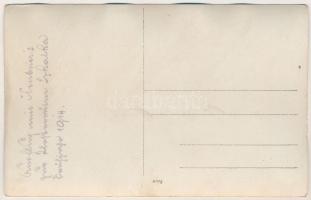 1914 Vágsziklás, Szkalka, Skalka nad Váhom; Apátsági romok a Vágvölgyben / abbey ruins in Povazie. p...