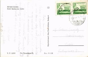 1959 Pétervására, Petőfi Sándor utcai részlet, Földműves Szövetkezet Főboltja. Képzőművészeti Alap