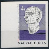 1988 Számítógép-grafika ívszéli vágott bélyeg