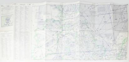 1970-1972 Jepco Avigation légiforgalmi / légifolyosó térképek, 2 db (Nagy-Britannia, Észak-Európa), ...
