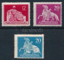 3 db próbanyomat az 1930-as évekből, az egyiken festékelkenődés