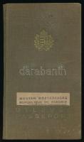 1947 Bp., a Magyar Köztársaság által kiállított fényképes útlevél (a borítón "Magyar Királyság&...