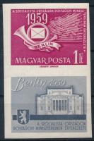 1959 Postaügyi miniszterek értekezlete (II.) - Berlin vágott szelvényes bélyeg (4.000) (a szelvény f...