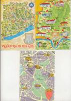 15 db MODERN motívum képeslap: térképes lapok / 15 modern motive postcards: maps
