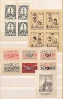 1927-1941 4 db emlékív Rampacher, Buék, MEC jelmezes estély, Dube Győr