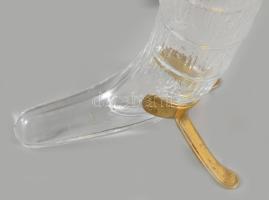 2 db finn porcelán 19 cm + finn üveg ivókürt