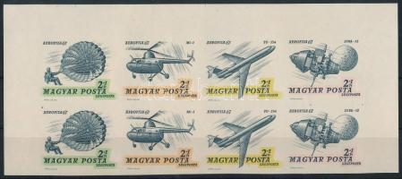 1967 Aerofila (II.) ívsarki vágott 8-as tömb (7.000)