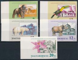1991 125 éves a Budapesti Állat- és Növénykert (II.) ívszéli vágott sor (7.000)
