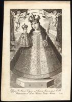 1836 Dorneck, Joseph: Szűz Mária-kegyszobor ábrázolása (Effigies B. Mariae Virginis ad Lacum Peison ...
