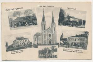1917 Futak, Futtak, Futog; Római katolikus templom, grófi kastély, Marianum kórház, Rudolphinum zárd...