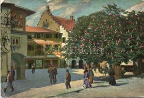 Meran Parish square with the Press of S. Pötzelberger (small tear)