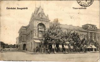 1907 Szeged, Tisza szálloda. Grünwald Herman kiadása (fa)
