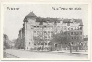 Budapest VIII. Mária Terézia téri iskola (ma Horváth Mihály tér). Neuer Márton kiadása (EK)