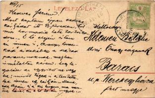 1907 Balatonfüred, Kolos sétány. Koller Károly József kiadása (gyűrődés / crease)