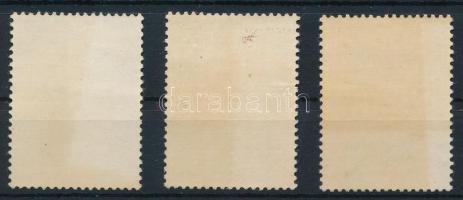 Kínai Népköztársaság 1960-1961 Krizantémek sor 3 értéke (Mi EUR 400.-) (barnulás a gumin / brownish ...