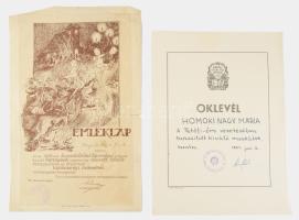 1915-2018 Vegyes emléklapok, oklevelek, összesen 31 db