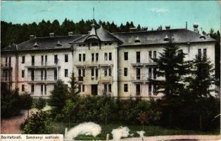 1914 Bártfafürdő, Bardejovské Kúpele, Bardiov, Bardejov; Széchenyi szálloda. Neumann Viktor kiadása ...