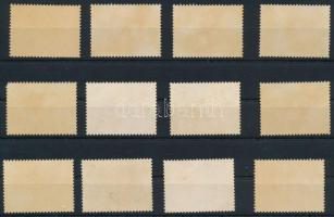 Kínai Népköztársaság 1960 Aranyhalak Mi 534-545 (Mi EUR 1.200.-) ( barnulás a gumin / brownish gum)