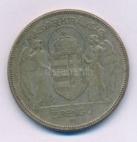 1930. 5P Ag "Horthy jobbra" T:VF,F patina
Adamo P8