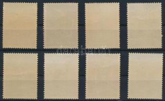 Kínai Népköztársaság 1961 Kerámia lovak Mi 608-615 (Mi EUR 390.-) ( barnulás a gumin / brownish gum)