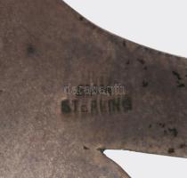 Niellós ezüst karkötő, sárkány díszítéssel. jelzett stelring ezüst 925-ös 16g. d: 7 cm