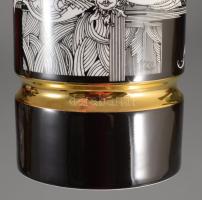 Hollóházi Szász Endre által tervezett dekorral díszített porcelán váza. Jelzett,hibátlan 30 cm
