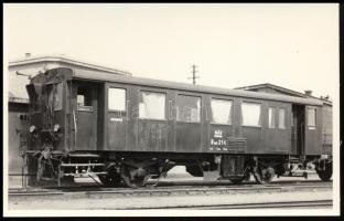 MÁV B mot 214 gőzmotorkocsi, jelzetlen fotó, 9×14 cm