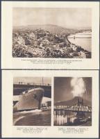 cca 1955 Budapesti emlék 24 db lap 48 képpel 20x15 cm