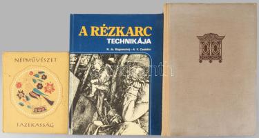 3 db könyv: N. J. Bogomolnij - A. V. Csebikin: A rézkarc technikája. Ford.: Behun Katalin. Bp., 1985...