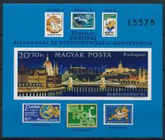1982 Bélyegnap - 10 éves az Európai Biztonsági és Együttműködési Konferencia VI. vágott blokk (5.000...