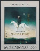 1990 Bélyegnap (63.) - Festmények vágott blokk (5.500)