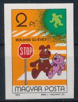 1982 Újév II. vágott bélyeg