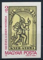 1982 100 éves a Kner Nyomda vágott bélyeg
