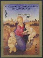 1983 Festmények XIX. - Raffaello vágott blokk (4.500)