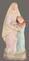 ca 1900 Szűz Mária fajansz kegyszobor 22 cm